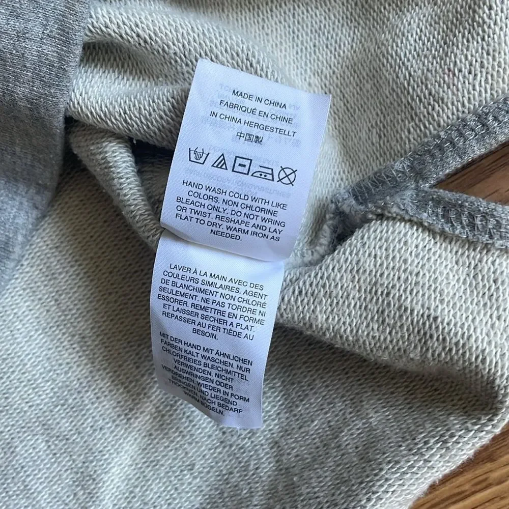J.Crew Pom-pom Sweatshirt HEATHER GREY Size M